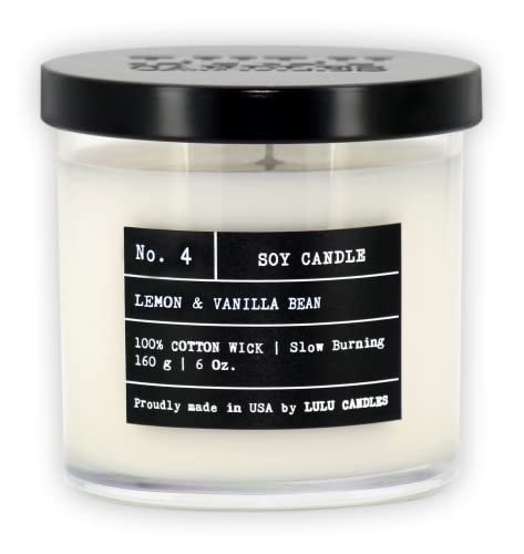 Lulu Candles Luxury Scented Soy Candles | Lemon & Va...