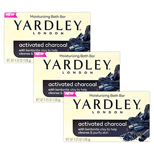 Yardley Soap Activated Charcoal Moisturizing Bath Bar