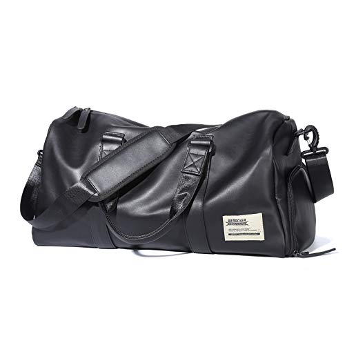 Gym Duffle Bag Waterproof Leather