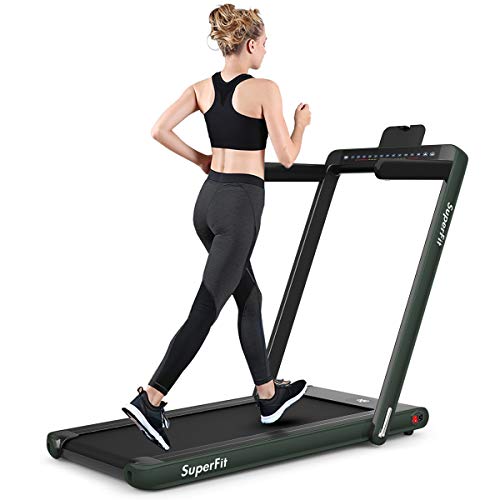 GYMAX 2 in 1 Folding Treadmill