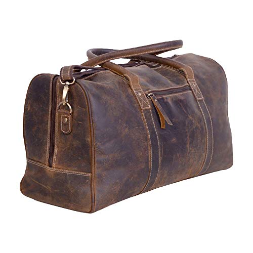 KomalC Genuine Leather Duffel Bag