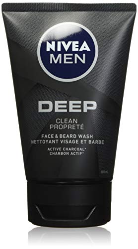 NIVEA Men DEEP Face & Beard Wash With Active Charcoal