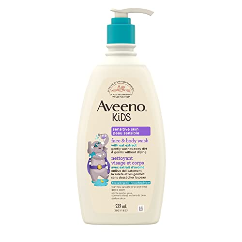 Aveeno Kids Face & Body Wash, 532 mL