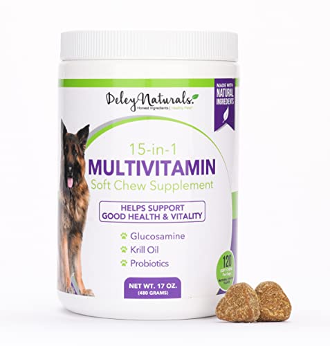 Deley Naturals 15 in 1 Dog Multivitamin...