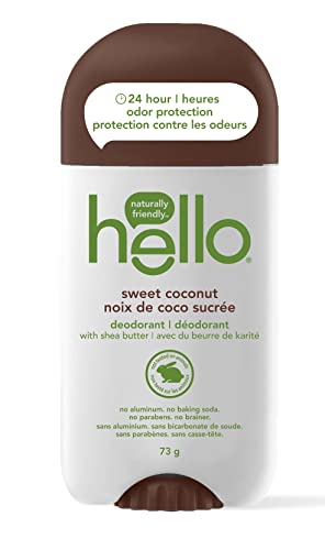 Hello sweet coconut deodorant with shea butter, 73 g