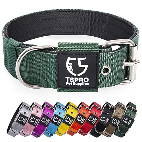 TSPRO Tactical Dog Collar 1.5 inch Wide Dog Collar