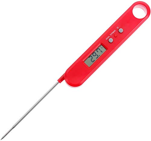 Digital Instant Read Meat Thermometer – Waterproof Kitchen Food Cooking Thermometer with Backlight LCD – Best Super Fast Electric Meat Thermometer Probe for BBQ Grilling Smoker Baking Turkey