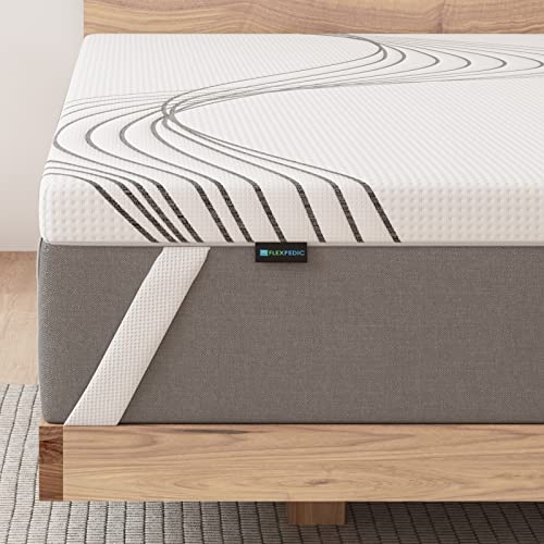 FLEXPEDIC Flippable 2 Inch Twin Size Mattress Topper...