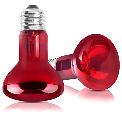 MCLANZOO 2 Pack 100W Reptile Heat Lamp Bulb Infrared Basking Spot