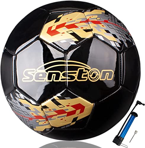 Senston Soccer Ball Official Size 5 for Kids and Adu...