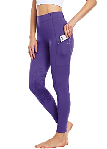 WILLIT Women's Riding Tights Knee-Patch Breeches Equ...