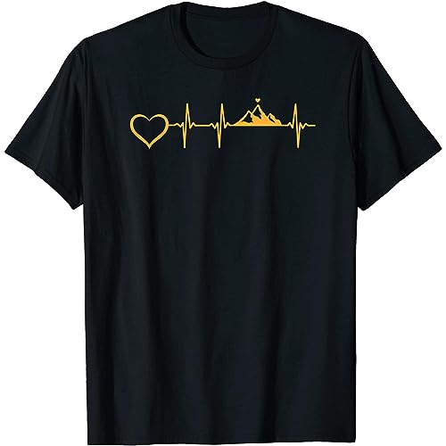 NQHSHOP Mountain Heartbeat Hearts - Mountains Hiking...