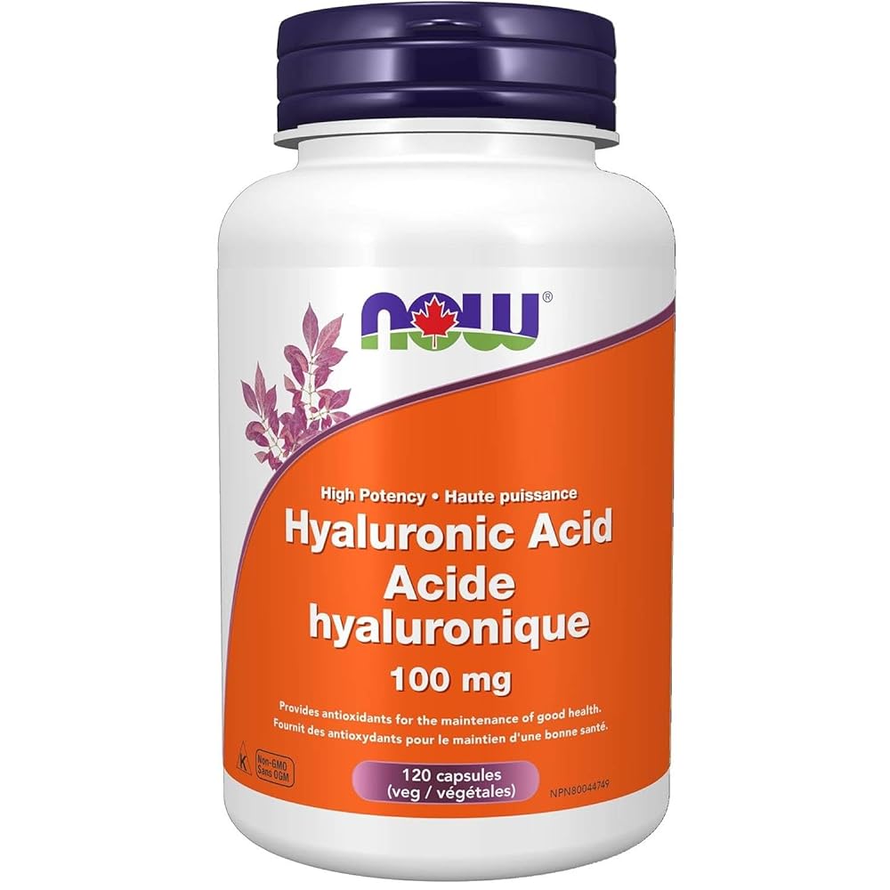 NOW Hyaluronic Acid Capsules, 120 Count