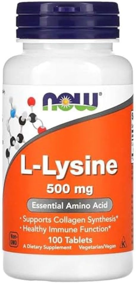 NOW L-Lysine Capsules, 100 Count