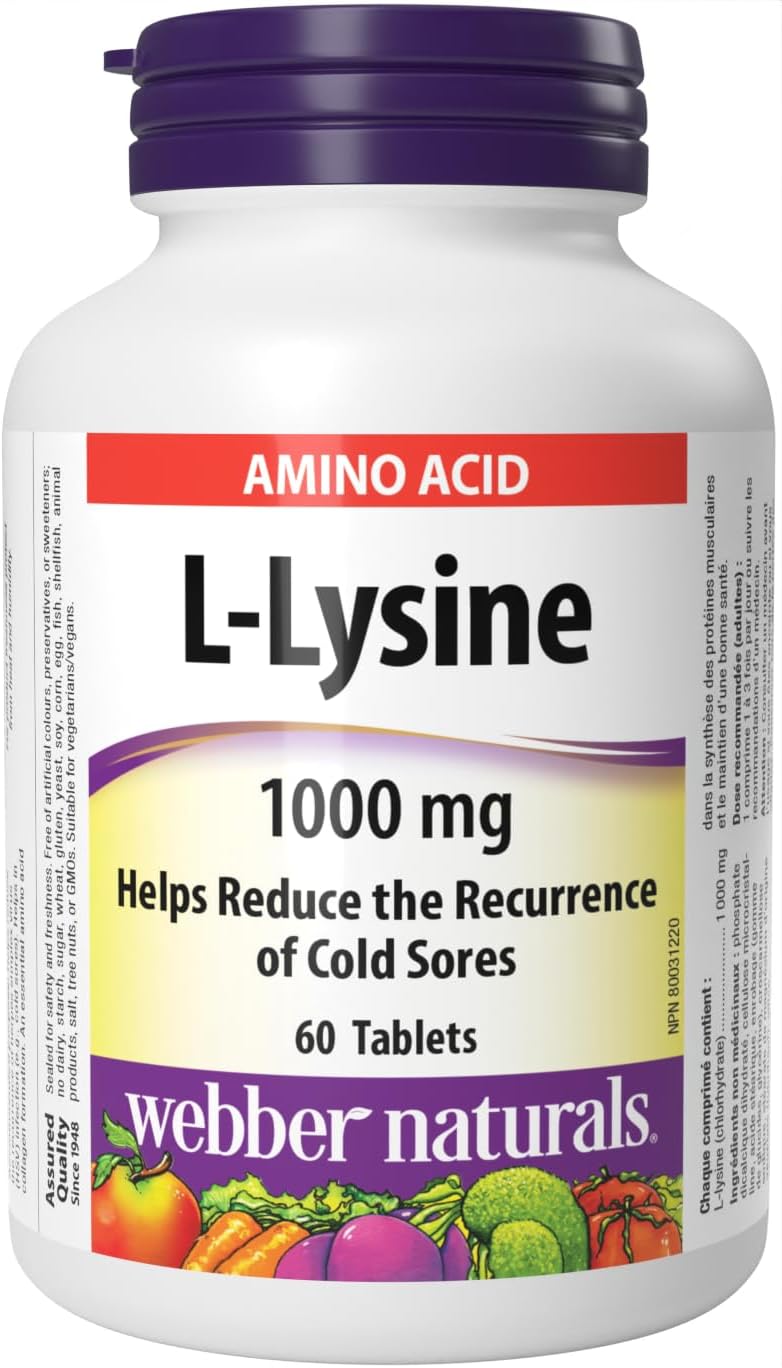 Webber Naturals L-Lysine Tablets –...