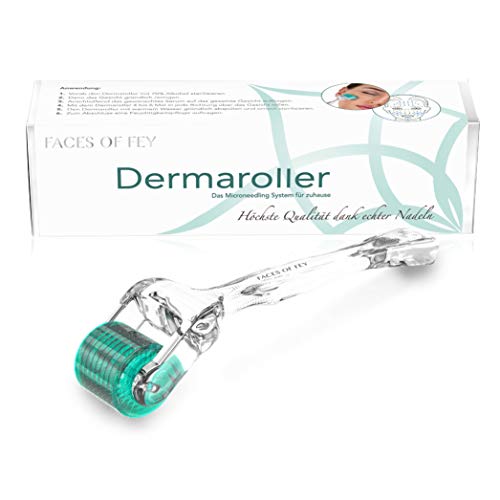 Beayosses Dermaroller Set 0.25 mm Microneedling Skin Roller with Hair Growth Serum