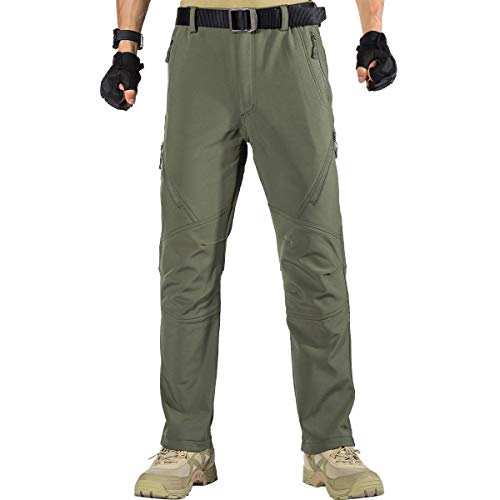 FREE SOLDIER Men's Winter Waterproof Ski Trousers Hu...