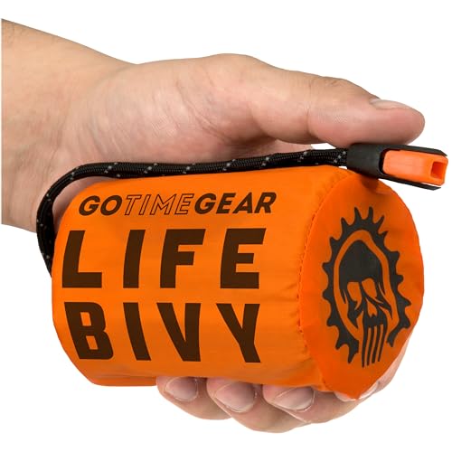 Go Time Gear Life Bivy Emergency Sleeping Bag, Therm...