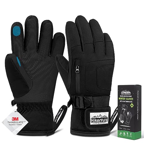 HIKENTURE Winter Gloves for Men and Women, Waterproo...