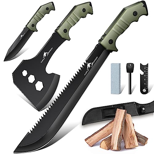 PURPLEBIRD Camping Axe Outdoor Knife Se...