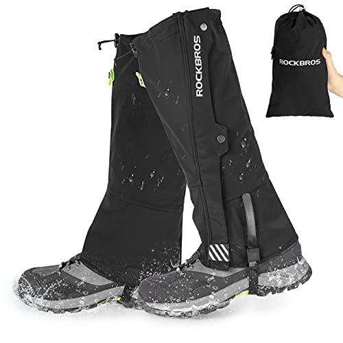 ROCKBROS Gaiters Waterproof Warm Rain Gaiters Snow G...