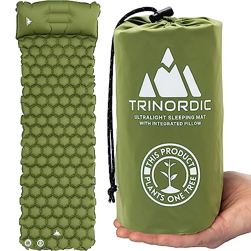 NORDBÄR® Camping Sleeping Mat, Inflatable & Ultralig...