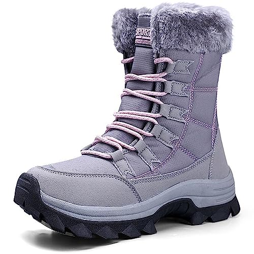 VLOOKST Women's Winter Warm Lined Snow Boots Outdoor...