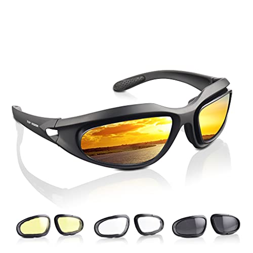 EXP VISION Polarised Motorcycle Driving Glasses, Win...