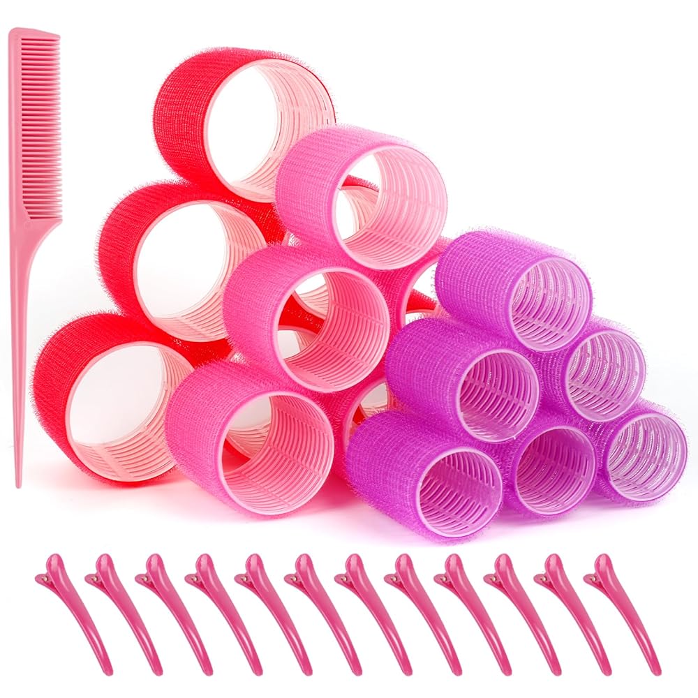 33PCS Self-Adhesive Curlers Set for All Hair Lengths...