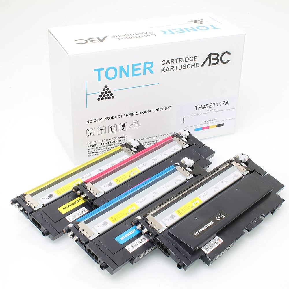 ABC Compatible Toner Set for HP 117A W2070A - W2073A