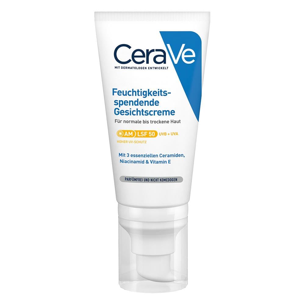 CeraVe SPF 50 Face Moisturizer for Dry Skin