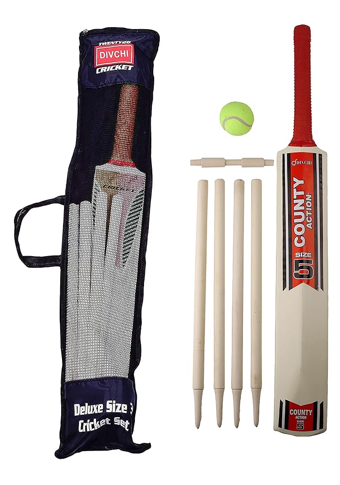 DIVCHI Cricket Set - Size 3/5, Ages 8-12