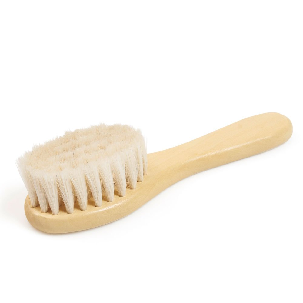 GRÜNSPECHT Goat Hair Baby Brush, Extra Soft, Wooden ...