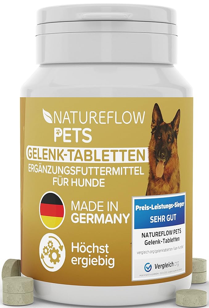 Joint Tablets - German Made for Dogs with Green Lipp...