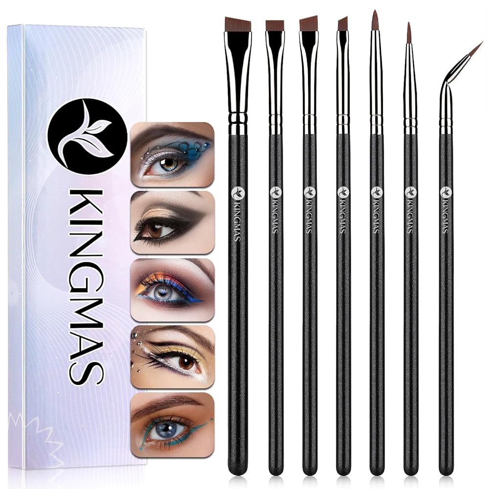 KINGMAS Angled Eyeliner Brush Set