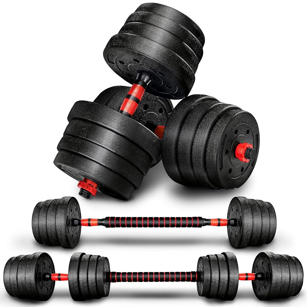 RE:SPORT Adjustable 2-in-1 Dumbbell Set