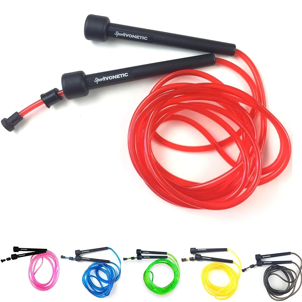 SPORTIVONETIC® Adjustable Speed Rope for Adults &...