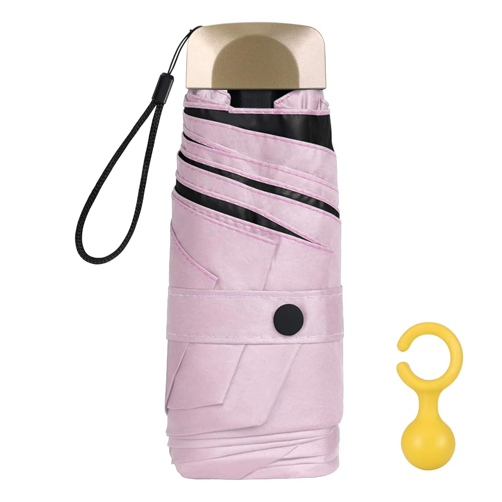 Vicloon Mini Umbrella - Compact, Lightweight, Pink