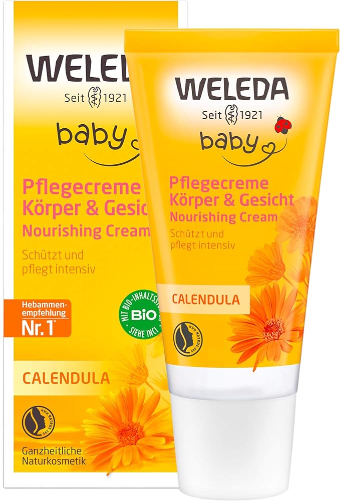 WELEDA Baby Calendula Care Cream - Natural Face & Bo...