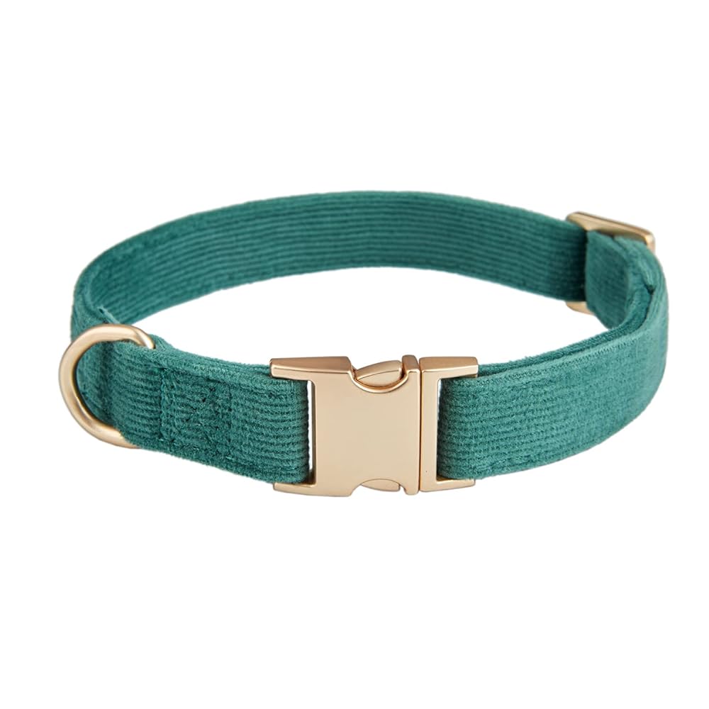 YUDOTE Soft Cotton Cord Dog Collar for Small Dogs wi...