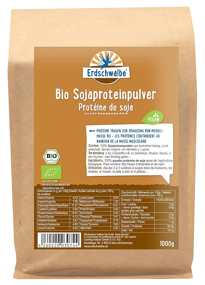 Erdschwalbe Bio Sojaprotein – 1 Kg