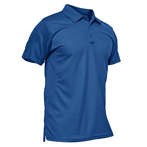 Men Polo Short Sleeve Shirts Dry Fit Pe...