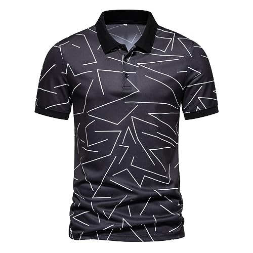 VHUQGVU Elegant Short Sleeve Polos Men ...