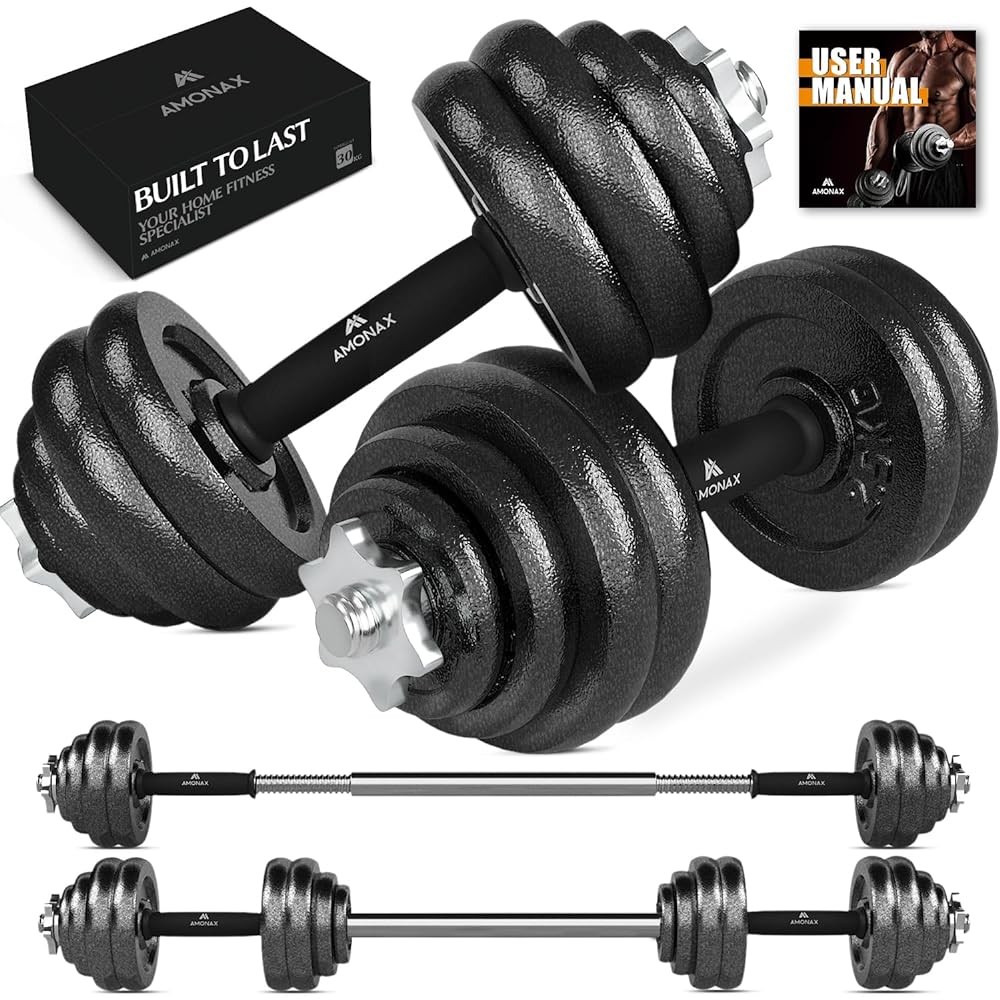 Amonax Adjustable Dumbbells Set –...