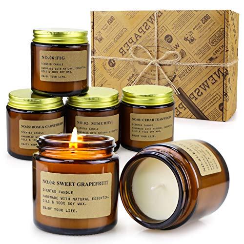 Aromatherapy Soy Wax Candles, 6 PCS - Perfect Gifts ...