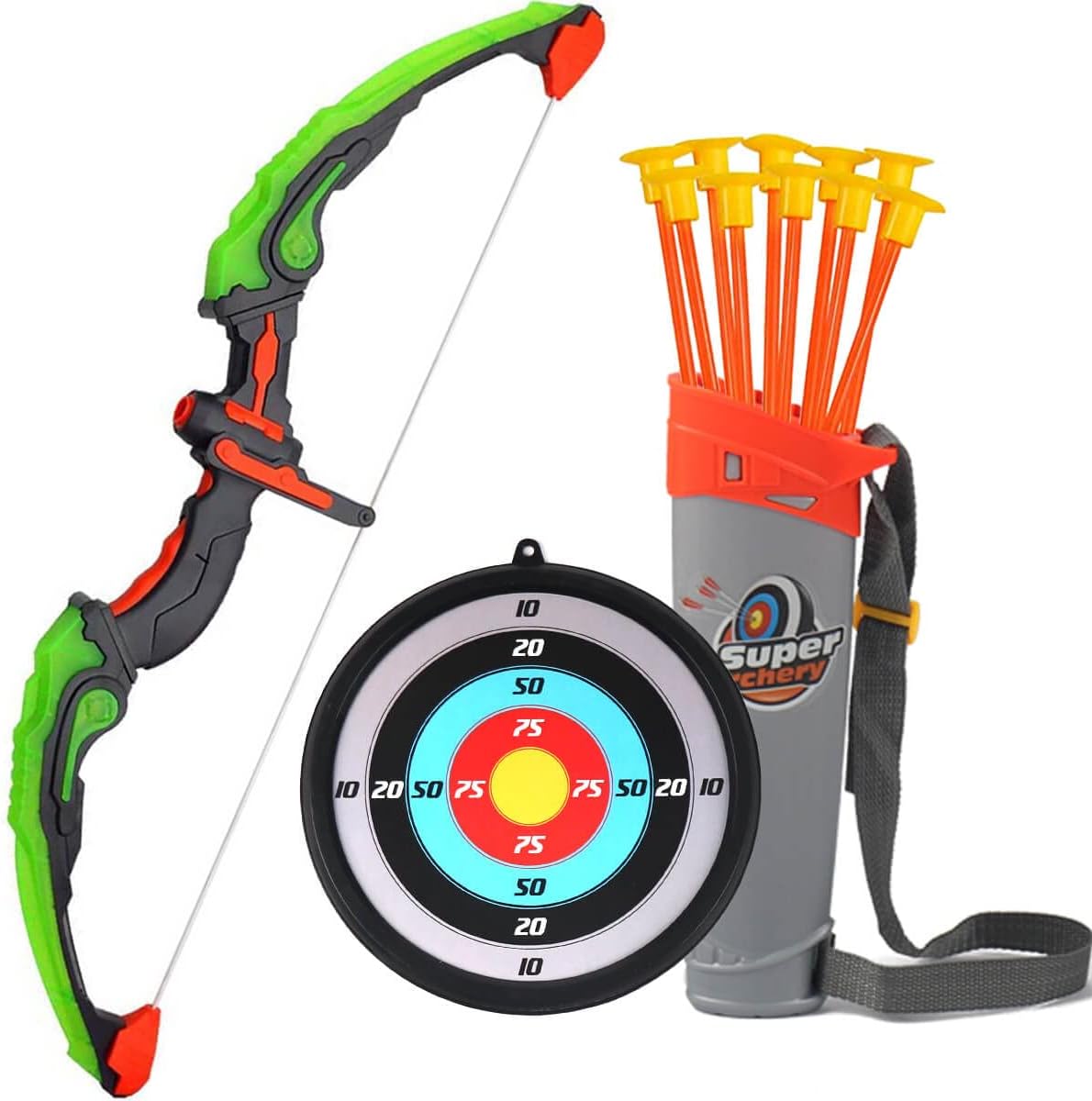 AUVIM Archery Set - Kid's Bow and Arrow with LED Lights