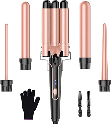 BESTOPE PRO MD-J18 Ceramic Barrel Curling Iron Set