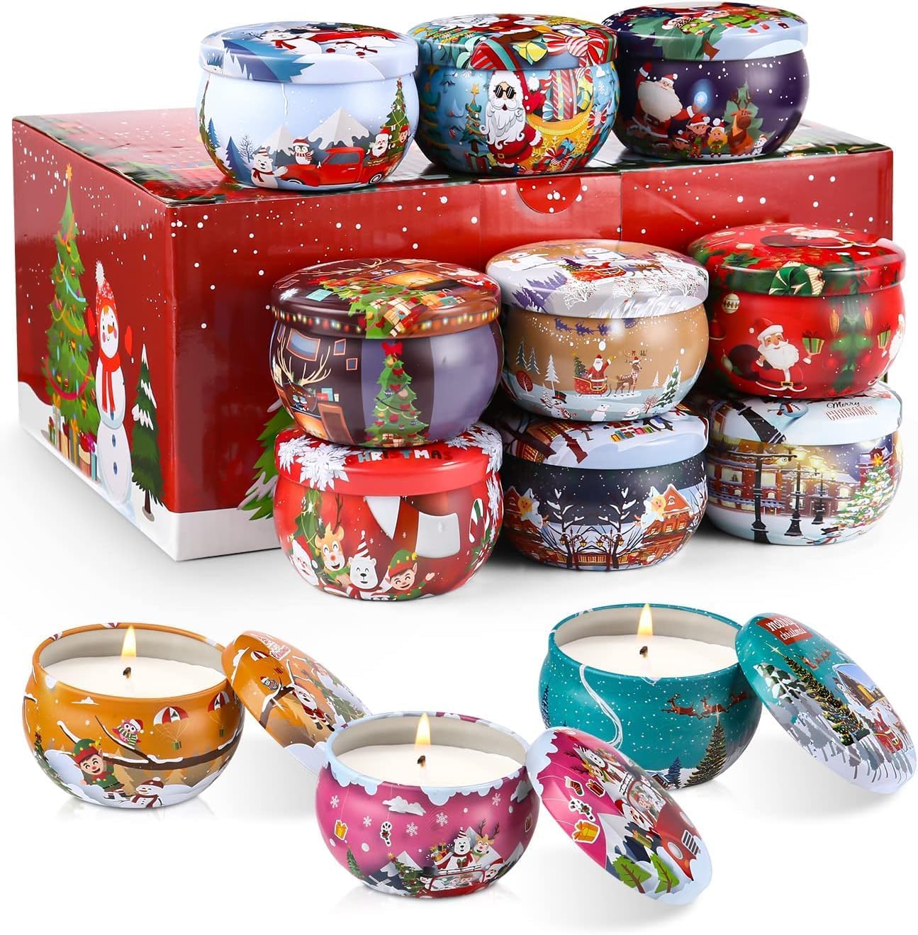 Christmas Scented Candle Gift Set