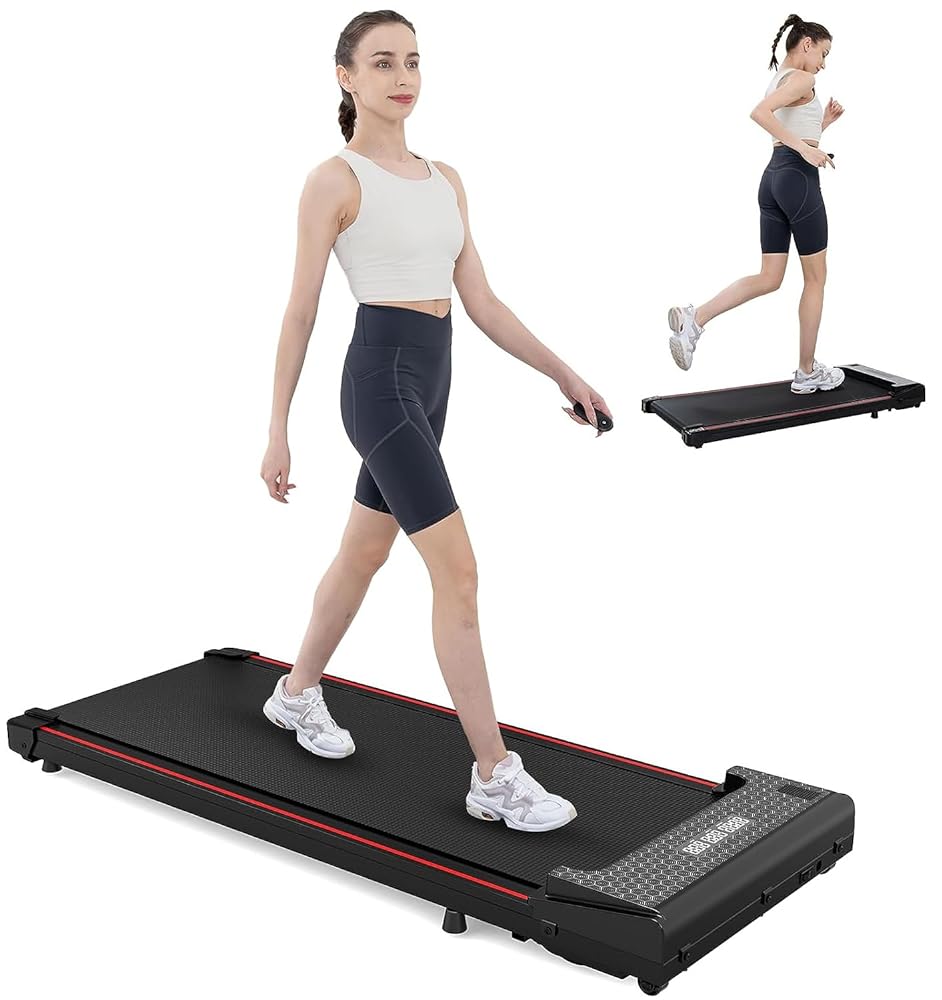 Compact Electric Treadmill: Portable Desk Walking Ta...