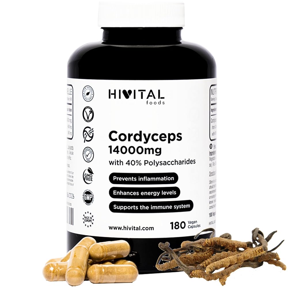 Cordyceps 14000 mg Vegan Capsules ̵...